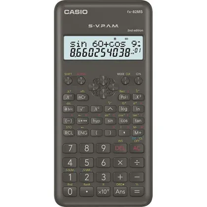 CASIO CALCULATOR FX-82MS SCIENTIFIC BLACK
