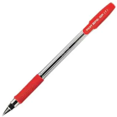 PILOT PEN BPS-GP FINE RED W/GRIP BPS-GP-F-R
