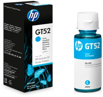 HP GT52 ORIGINAL CYAN INK BOTTLE