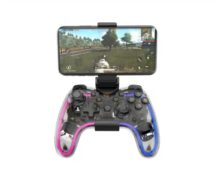 HAVIT WIRELESS RGB GAMEPAD PS5/XBOX/PC G180BT TRANSPARENT