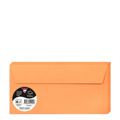Pollen Envelopes 110x220mm (120gr) ORANGE