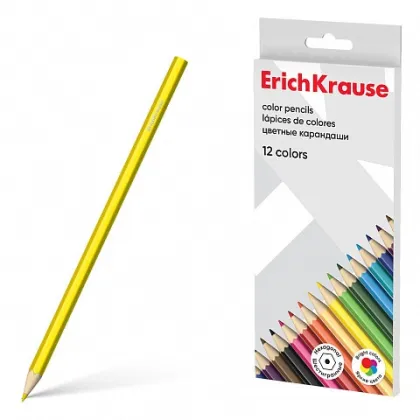 ERICHKRAUSE HEXAGONAL COLOR PENCILS (12 COLORS) 50529