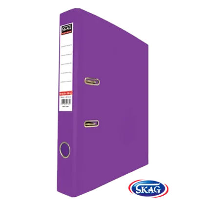 SKAG PREMIUM BOX FILE F/SC PVC 4CM PURPLE 4/34