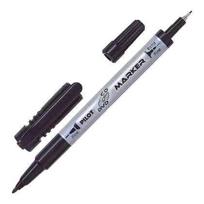 PILOT MARKER TWIN FOR CD  BLACK SCA-TMCD-B