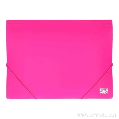 TTO PLASTIC DOCUMENT FILE A4 WITH ELASTIC CLOSURE  405368 NEON PINK