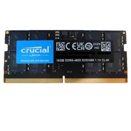 CRUCIAL RAM 5600MHz 16GB DDR5 FOR NOTEBOOK  CT16G56C46S5T BULK