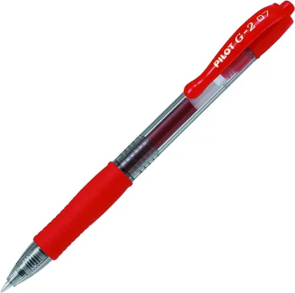 PILOT PEN G2 07 GEL  RED BL-G2-7-R