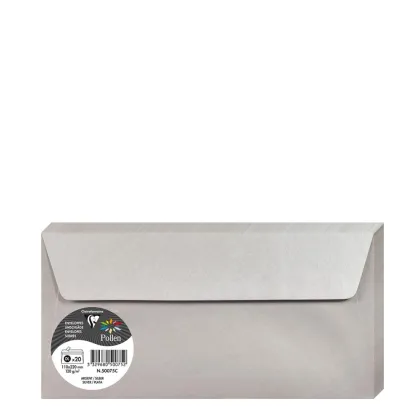 Pollen Envelopes 110x220mm (120gr) SILVER