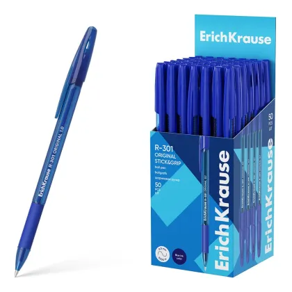 ERICHKRAUSE BALLPOINT PEN R-301 STICK&amp;GRIP ORIGINAL 1.0 BLUE 60972