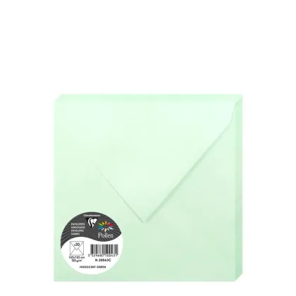 Pollen Envelopes 165x165mm (120gr) GREEN metallic