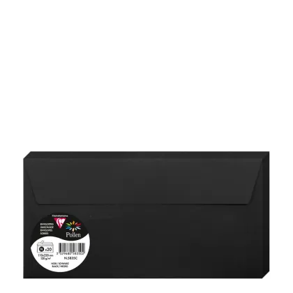Pollen Envelopes 110x220mm (120gr) BLACK