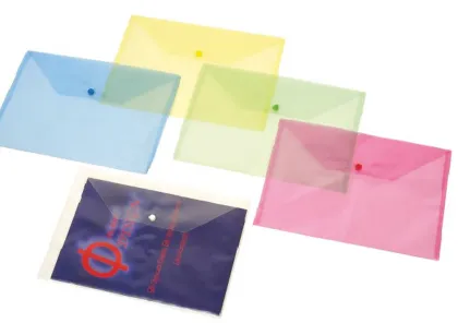 B/R/FOSKA PVC POCKET/BAG WITH BUTTON A4 TRANSPARENT W209/W208/BR79112