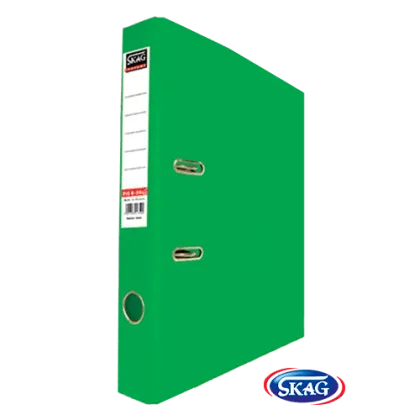 SKAG PREMIUM BOX FILE A4 PVC 4CM NARROW GREEN 4/32