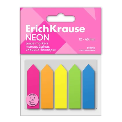 ERICHKRAUSE INDEX ARROWS 'NEON' 12x44 mm (125 sheets/5 colors) 61555