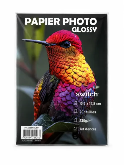 SWITCH A6 PHOTO PAPER 230gr GLOSS 20 SHEETS