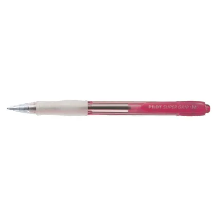 PILOT PEN W GRIP (M) NEON RED