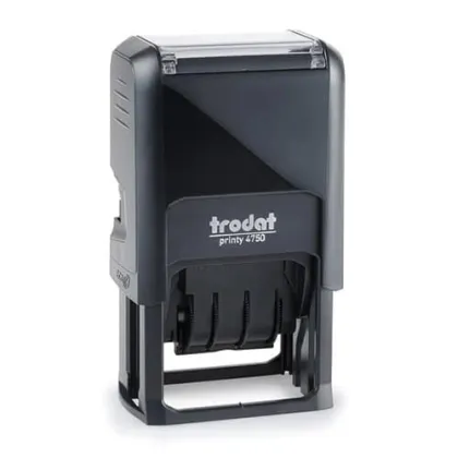TRODAT STAMP PAID &amp; DATE 41 24MM/4MM BLACK T-4750/L2