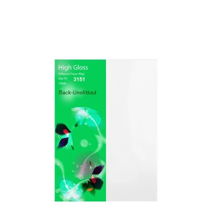 Adhesive Paper A3 (Gloss) Back-Unslitted