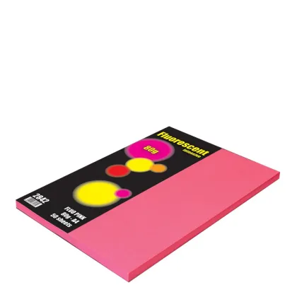 A4 80gr Fluo Pink 50sh. 