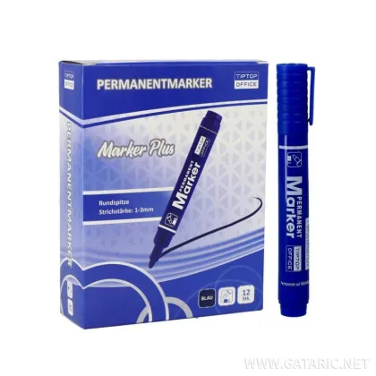TTO PERMANENT MARKER PLUS BLUE 600116