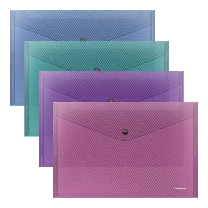 ERICHKRAUSE ENVELOPE (BAG) GLOSSY VIVID SEMITRANSPARENT ASS. COLORS 50314