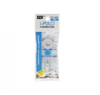 SDI CORRECTION TAPE REFILLABLE 5MMX6M + ERASER  CT-105