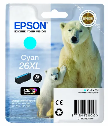EPSON T26XL T2632 ORIGINAL XL CYAN INK
