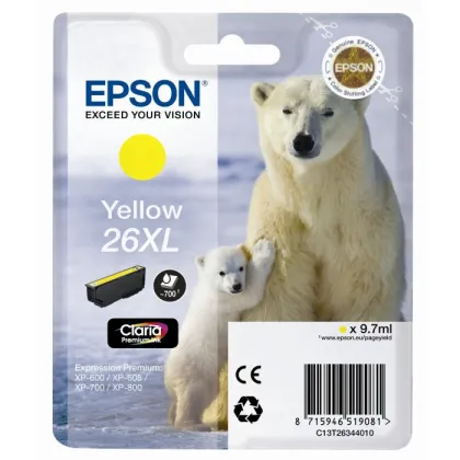 EPSON T26XL T2634 ORIGINAL XL YELLOW INK