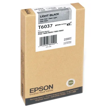 EPSON T6037 ORIGINAL LIGHT BLACK INK