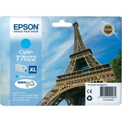 EPSON T7022 XL ORIGINAL CYAN INK
