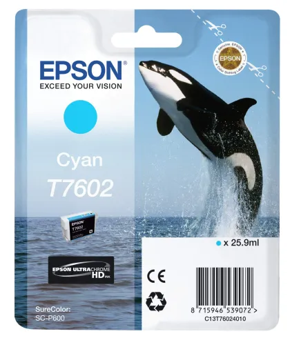 EPSON T7602 ORIGINAL CYAN INK