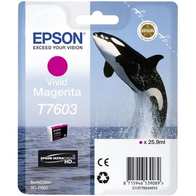 EPSON T7603 ORIGINAL VIVID MAGENTA INK