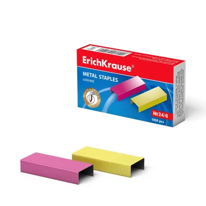 ERICHKRAUSE STAPLES N.24/6 COLORED 7145