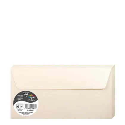 Pollen Envelopes 110x220mm (120gr) CREAM metallic