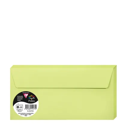 Pollen Envelopes 110x220mm (120gr) LEAF BUD GREEN