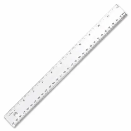 RULER PLASTIC 30CM(AGR.) "DASOS" D3001