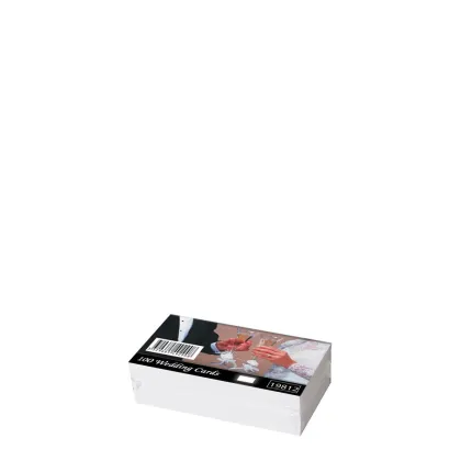 Wedding Cards 55x90mm (100pcs) White 300gr.