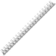 OPUS PLASTIC SPIRALS FOR BINDING 25MM (50 PCS)(MAX 220SHEETS)  WHITE