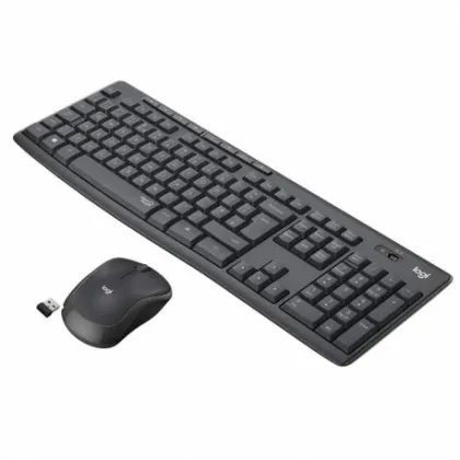 LOGITECH Keyboard+Mouse Set Wireless MK295 UK Silent   (920-009799)