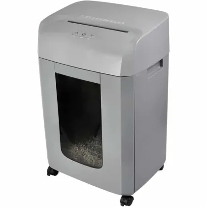 MONOLITH MICRO-CUT HIGH SECURITY P5 PAPER SHREDDER WITH 23L BIN  C185 GREY