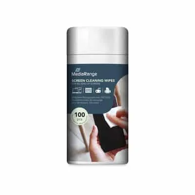 MEDIARANGE SCREEN CLEANING WIPES WET x100 MR720