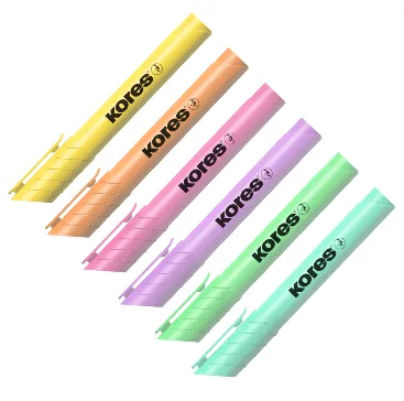 KORES HIGHLIGHTER MARKERS 6PCS PASTEL 36060