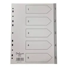 RENO DIVIDER PVC INDEX 1-5  F-5HN