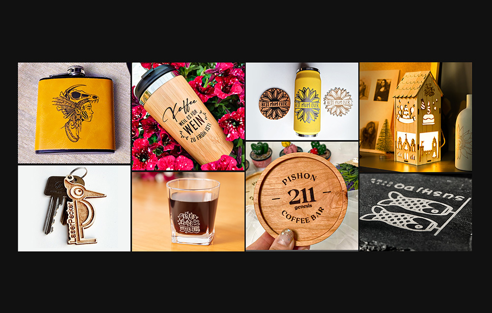 Engraving photos and a variety of materials