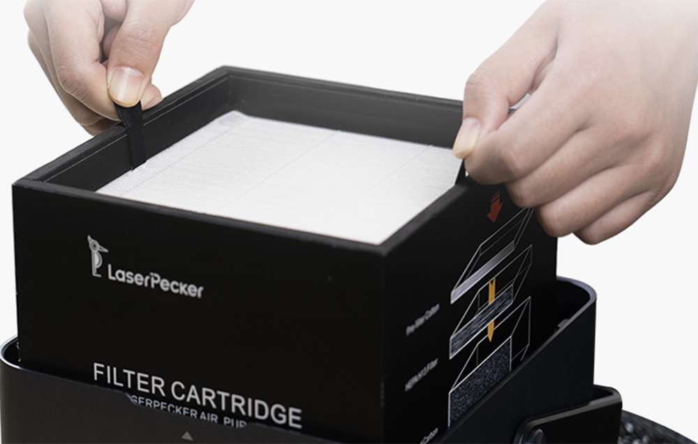 LaserPecker Air Purifier smoke canister filter