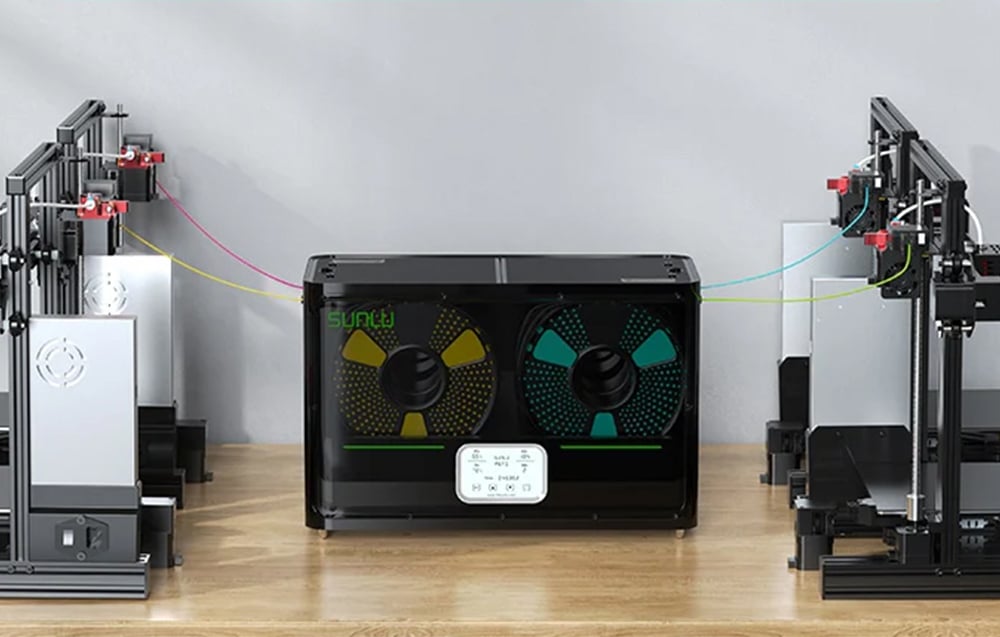 Dry up to 4 filaments simultaneously – maximum productivity