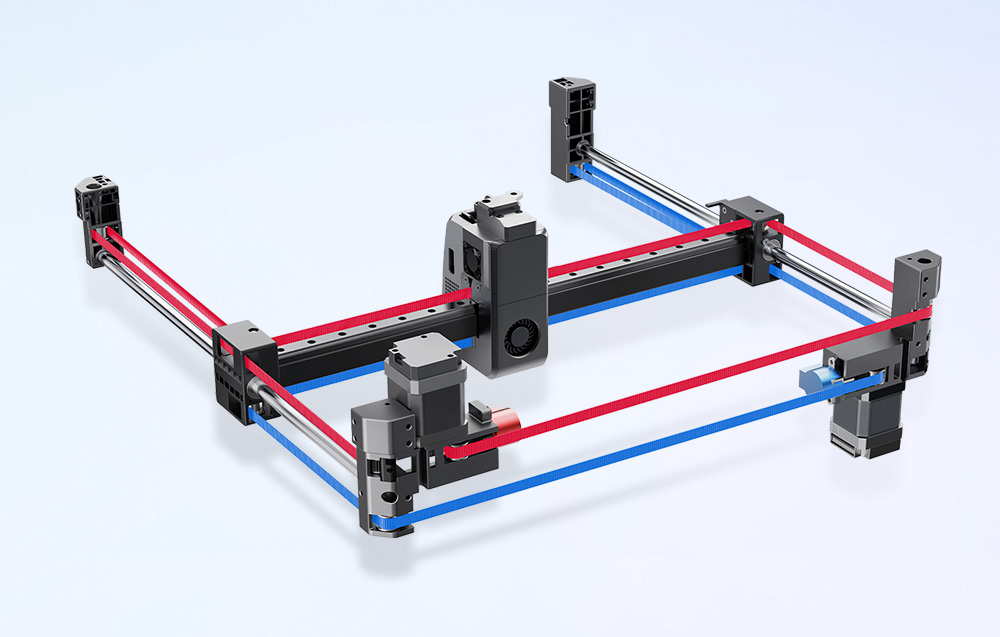 Innovative features - from filament cutting to active belt tensioning