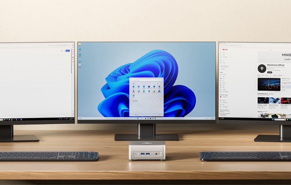 Support for three monitors
