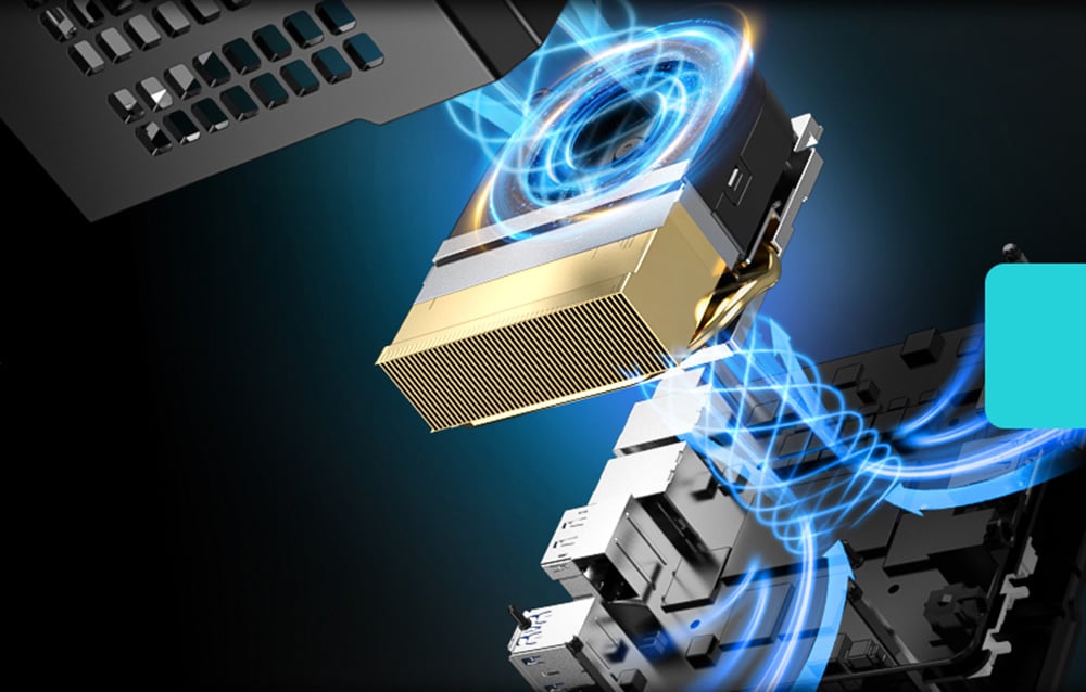 Effective cooling with dual fans