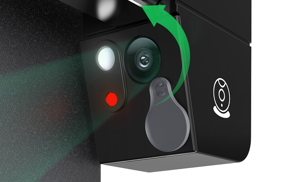 Foldable touch screen and built-in camera